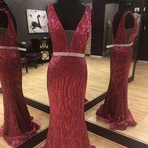 Fuchsia Jovani gown